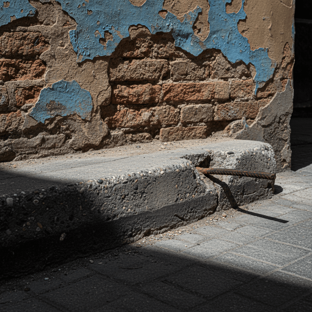 Textura urbana de calle en Valencia